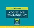 Waipa Libraries closed 6.2.25